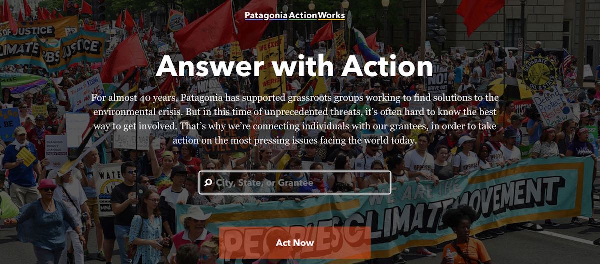 Patagonia values as content strategy